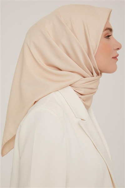 Armine Düz Twill Eşarp - Koyu Krem 769