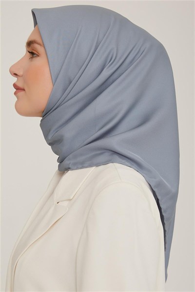 Armine Düz Twill Eşarp - Metalik Mavi 784
