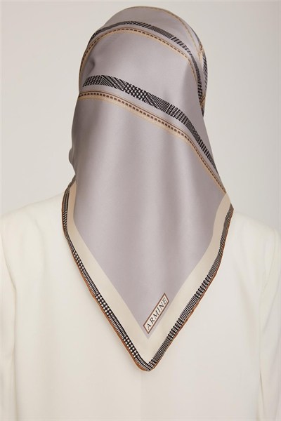Armine İpek Eşarp 2023 Kış 8833-38 Twill
