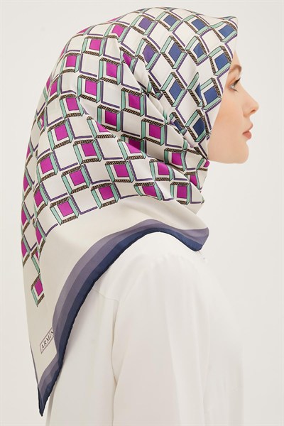 Armine İpek Eşarp 2023 Yaz 8913-31 Twill