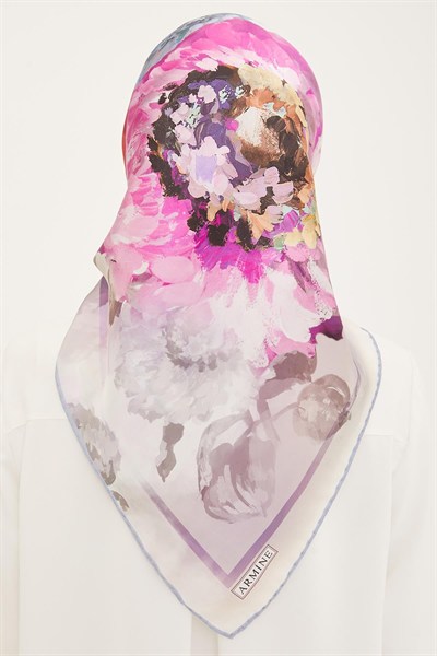 Armine İpek Eşarp 2023 Yaz 8951-34 Twill