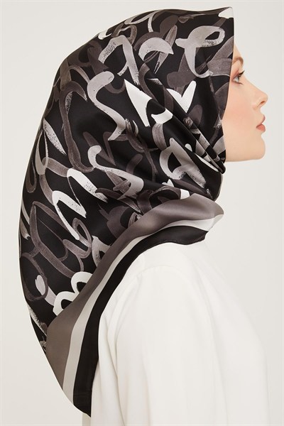 Armine İpek Eşarp 2024 Kış - 9006-36 Twill