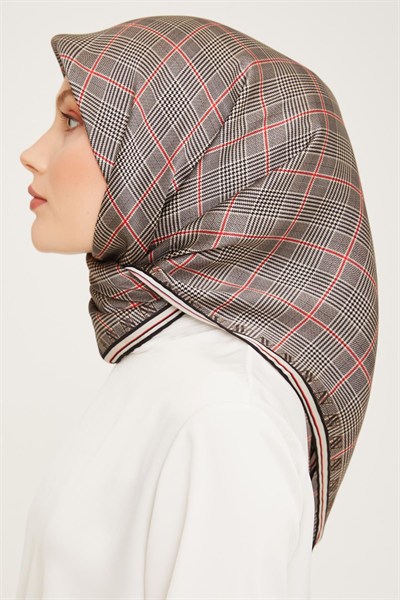 Armine İpek Eşarp 2024 Kış - 9029-09 Gri Twill