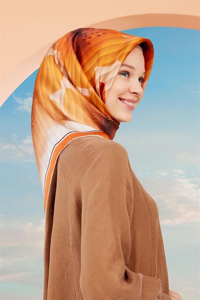 Armine İpek Eşarp 2024 Yaz - 9100-31 Twill