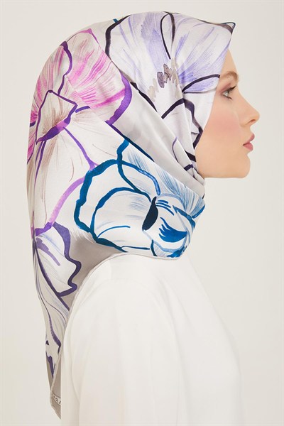 Armine İpek Eşarp 2024 Yaz - 9110-35 Twill