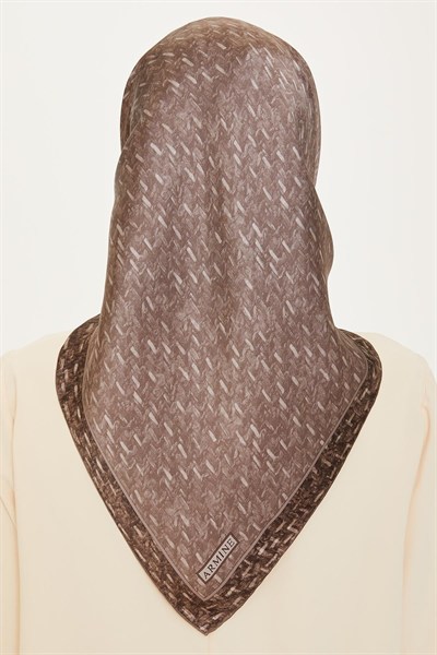Armine İpek Eşarp 2025 Kış - 9230-86 Koyu Gri Twill