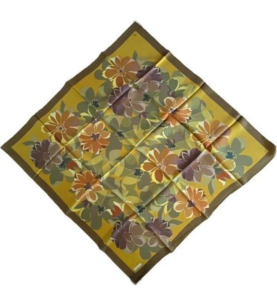 Armine İpek Eşarp 2025 Kış - 9238-34 Safran Twill