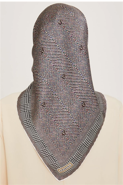 Armine İpek Eşarp 2025 Kış - 9252-09 Gri Twill