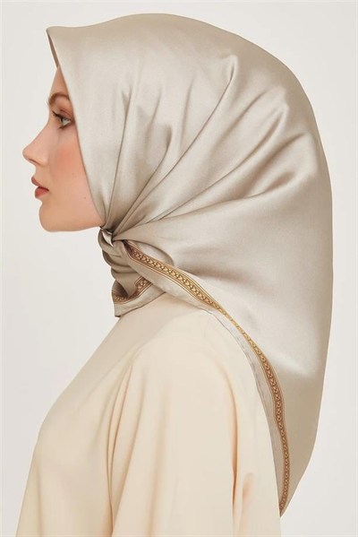 Armine İpek Eşarp 2025 Kış - 9261-04 Taş Twill