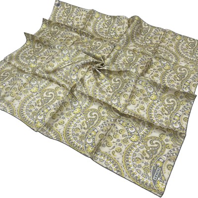 Armine İpek Eşarp 2025 Yaz - 9304-07 Yağ Yeşili Twill