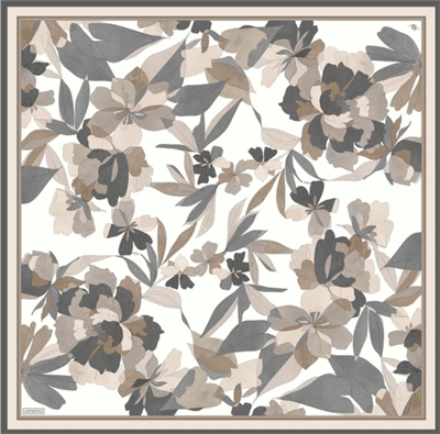 Armine İpek Eşarp 2025 Yaz - 9312-01 Beyaz Twill