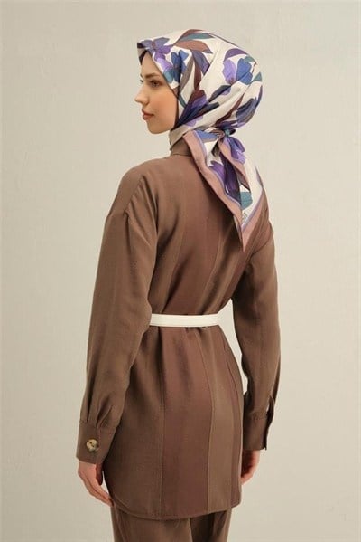 Armine İpek Eşarp 2025 Yaz - 9312-81 Taş Twill