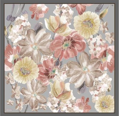 Armine İpek Eşarp 2025 Yaz - 9318-34 Gri Kahverengi Twill