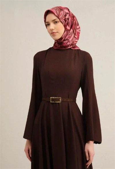 Armine İpek Eşarp 2025 Yaz - 9323-83 Bordo Sura