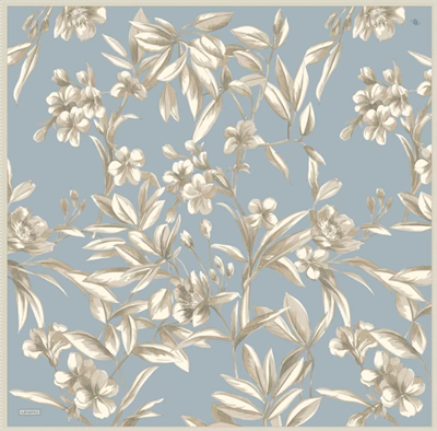 Armine İpek Eşarp 2025 Yaz - 9324-09 Buz Mavisi Twill