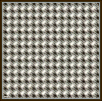 Armine İpek Eşarp 2026 Kış - 9417-81 Metalik Mavi Kahverengi Twill