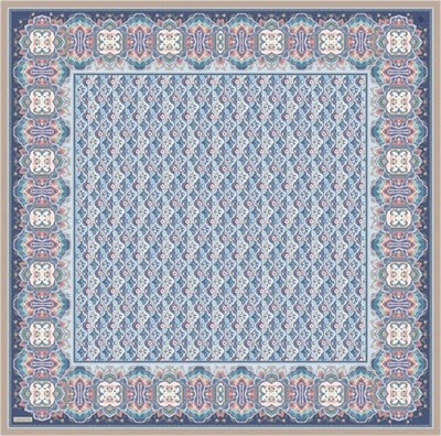 Armine İpek Eşarp 2026 Yaz - 9518-31 Mavi Twill