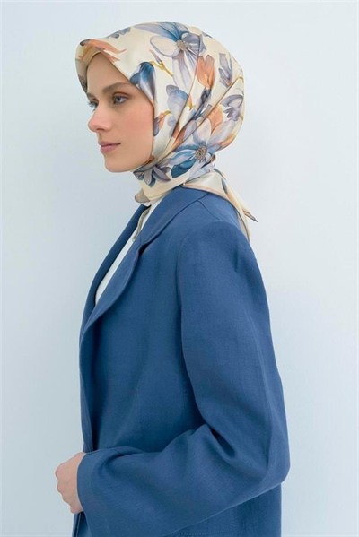 Armine İpek Eşarp 2026 Yaz - 9524-81 Bej Twill