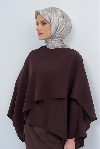 Armine İpek Eşarp 2026 Yaz - 9537-83 Ekru Taş Sura