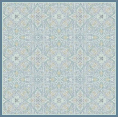 Armine İpek Eşarp 2026 Yaz - 9540-03 Mavi Twill