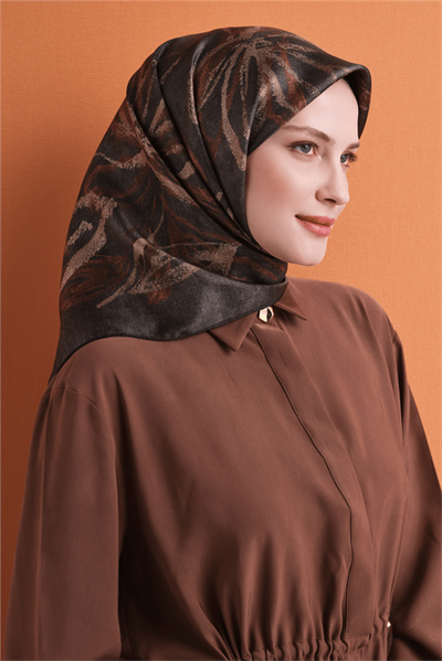 Armine İpek Eşarp 2027 Kış - 9600-35 Açık Haki Twill