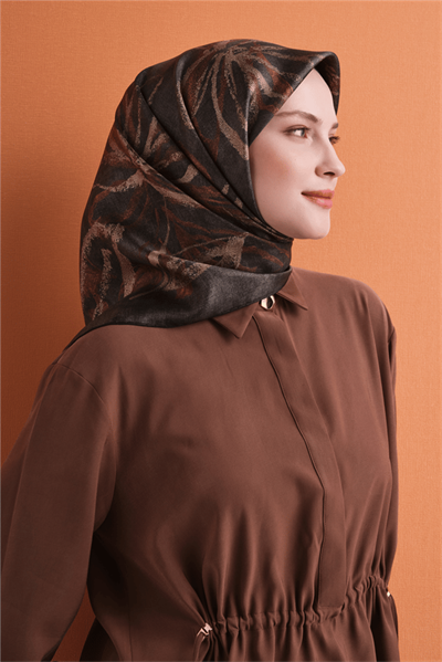 Armine İpek Eşarp 2027 Kış - 9600-35 Açık Haki Twill