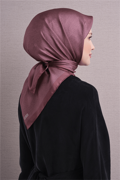 Armine İpek Eşarp 2027 Kış - 9601-04 Gül Kurusu Twill