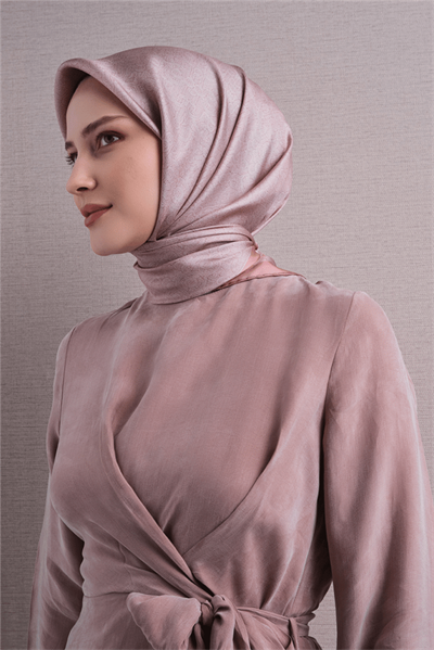 Armine İpek Eşarp 2027 Kış - 9601-35 Pembe Sura