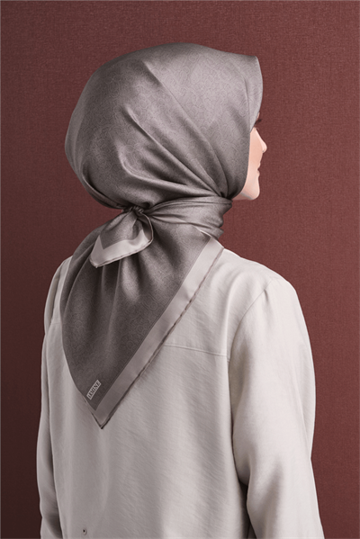 Armine İpek Eşarp 2027 Kış - 9601-52 Vizon Twill