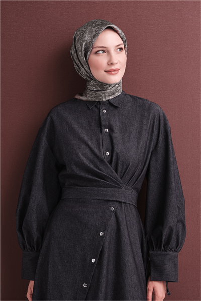 Armine İpek Eşarp 2027 Kış - 9609-08 Vizon Twill