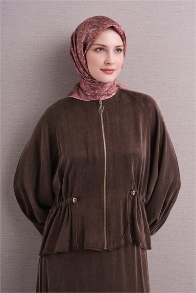 Armine İpek Eşarp 2027 Kış - 9609-51 Pembe Twill