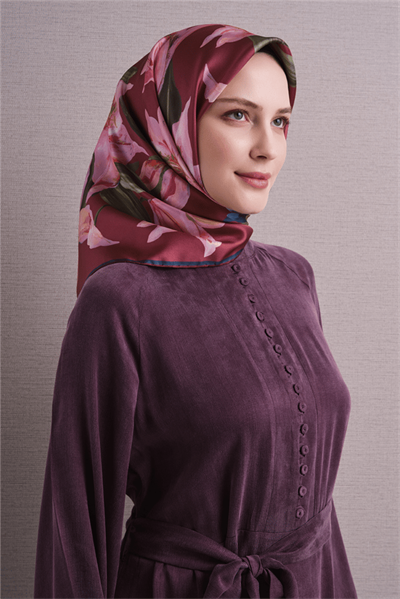 Armine İpek Eşarp 2027 Kış - 9620-01 Gül Kurusu Twill