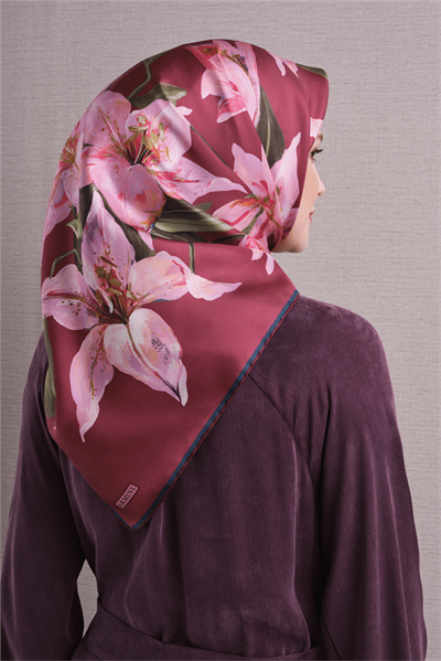 Armine İpek Eşarp 2027 Kış - 9620-01 Gül Kurusu Twill