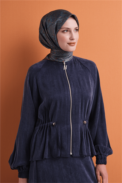 Armine İpek Eşarp 2027 Kış - 9631-53 Turkuaz Twill