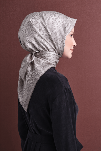 Armine İpek Eşarp 2027 Kış - 9631-85 Krem Sura