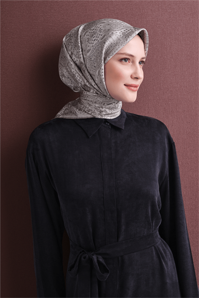 Armine İpek Eşarp 2027 Kış - 9631-85 Krem Sura