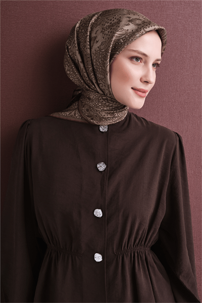 Armine İpek Eşarp 2027 Kış - 9631-86 Vizon Twill