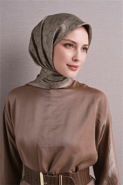 Armine İpek Eşarp 2027 Kış - 9638-04 Açık Bej Twill