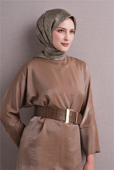 Armine İpek Eşarp 2027 Kış - 9638-04 Açık Bej Twill