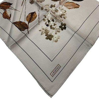 Armine İpek Eşarp Nostalji - 8128-02 Krem Twill