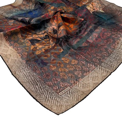 Armine İpek Eşarp Nostalji - 8201-31 Taş Kırmızı Twill