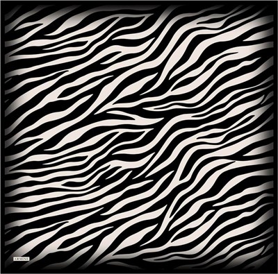 Armine İpek Eşarp Nostalji - 8274-01 Siyah Krem Zebra Sura