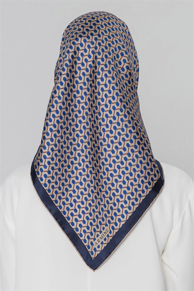 Armine İpek Eşarp Nostalji - 8401-35 Lacivert Twill