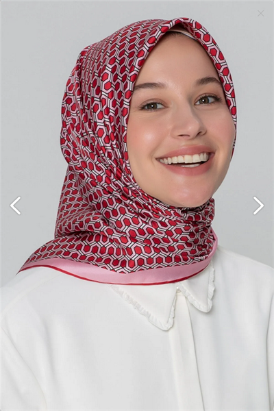 Armine İpek Eşarp Nostalji - 8401-80 Pembe Twill