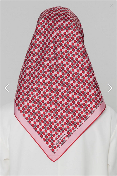 Armine İpek Eşarp Nostalji - 8401-80 Pembe Twill