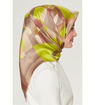 Armine İpek Eşarp Nostalji - 8526-25 Fıstık Twill