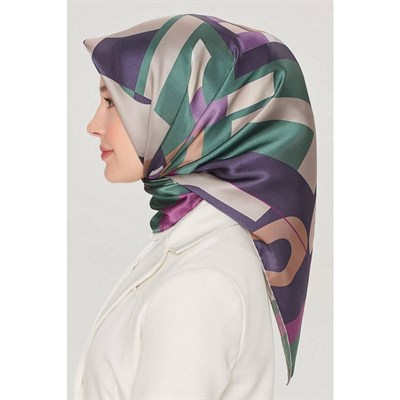 Armine İpek Eşarp Nostalji - 8526-86 Zümrüt Twill