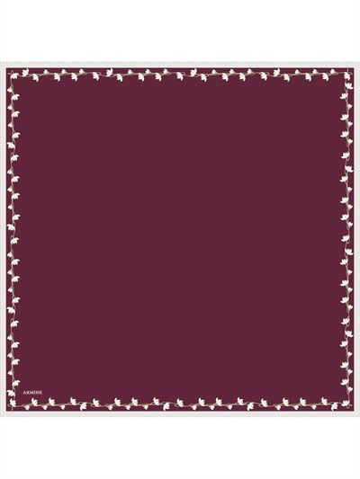 Armine İpek Eşarp Nostalji - 8553-92 Bordo Twill