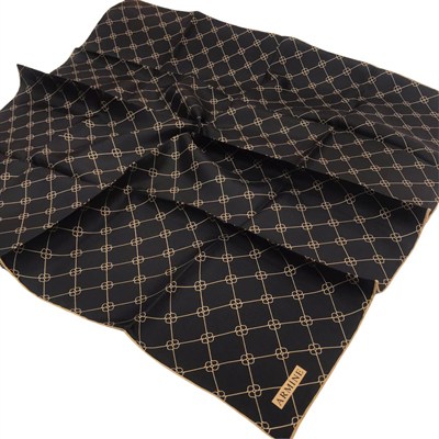 Armine İpek Eşarp Nostalji - 8555-11 Siyah Kahve Twill