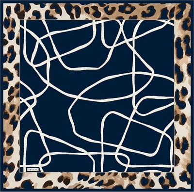 Armine İpek Eşarp Nostalji - 8653-21 Lacivert Twill